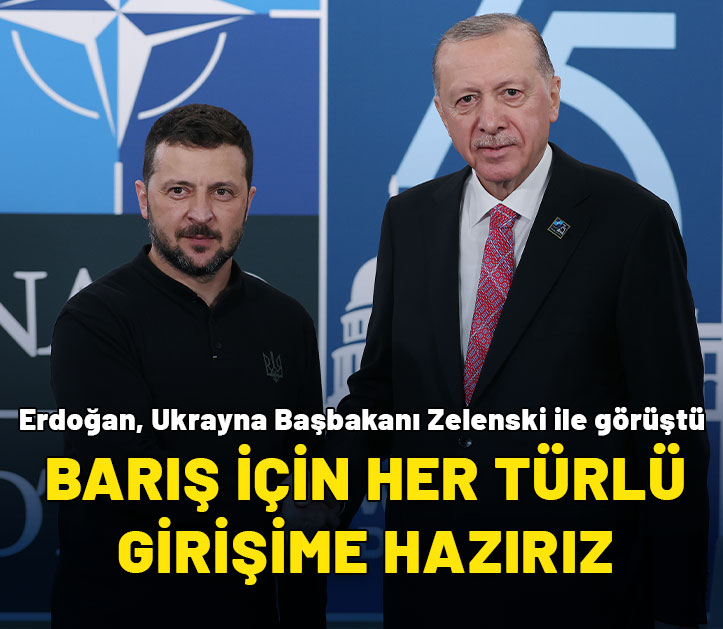 Cumhurbaşkanı Erdoğan, Ukrayna Devlet Başkanı Zelenski ile bir araya geldi