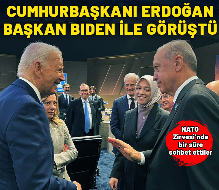 Cumhurbaşkanı Erdoğan, ABD Başkanı Biden ile görüştü