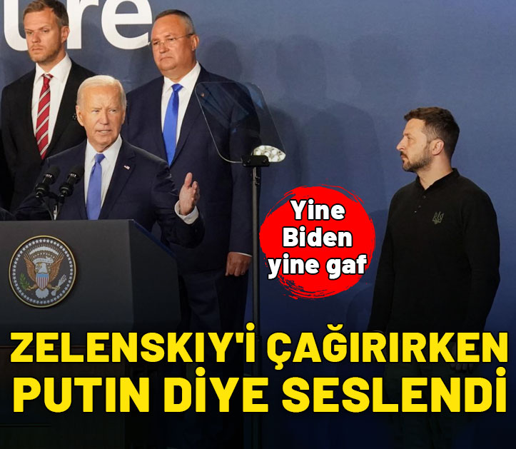 Yine Biden yine gaf: Zelenskiy'i yanlışlıkla "Putin" diyerek sahneye çağırdı