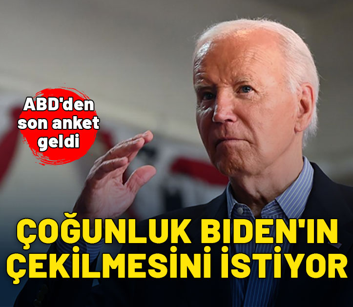 ABD'den son anket geldi: Çoğunluk Biden'ın çekilmesini istiyor