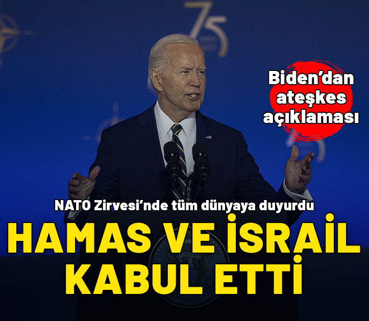 Biden'dan ateşkes açıklaması: İsrail ve Hamas kabul etti