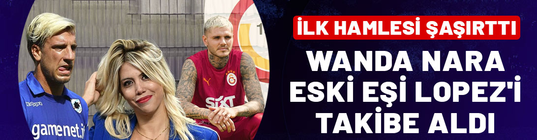 Wanda Nara eski eşi Maxi Lopez'i takibe aldı