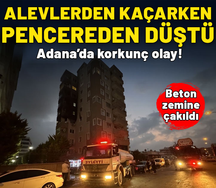 Apartmanda korkutan yangın: Pencereden sarkınca düşen kişi hayatını kaybetti