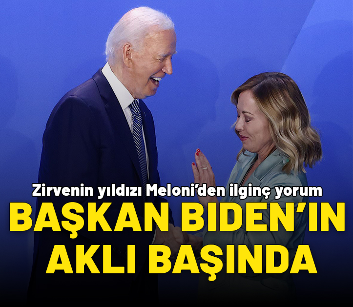 Meloni'den NATO değerlendirmesi: Başkan Biden'ın aklı başında