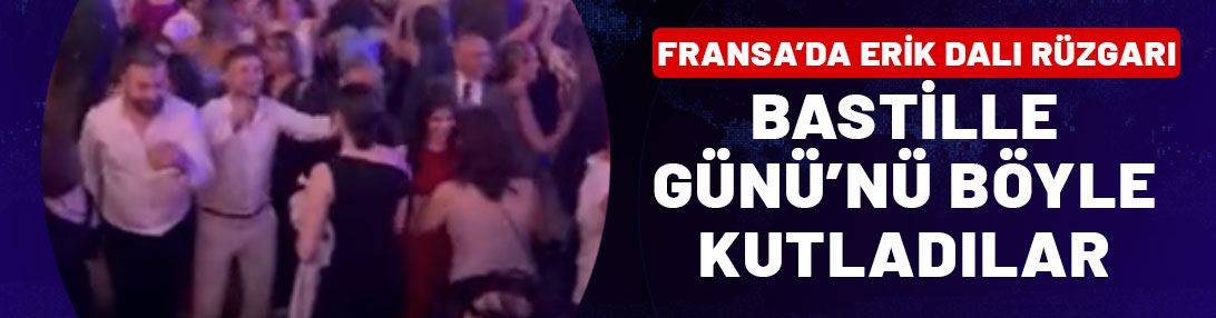 Fransa'da erik dalı rüzgarı: Bastille Günü'nü böyle kutladılar