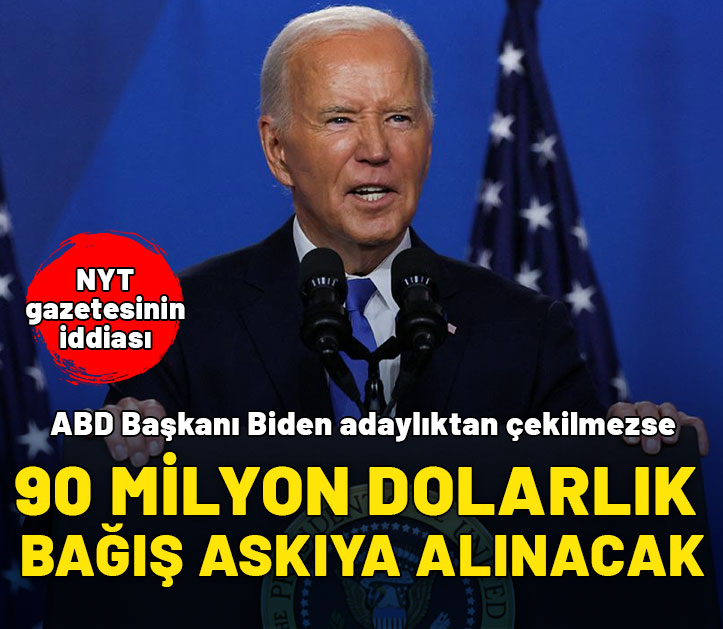 NYT'nin iddiası: Adaylıktan çekilmezse Biden'a verilen 90 milyon dolarlık bağış taahhüdü askıya alınacak