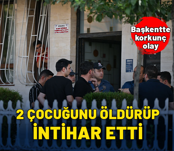 2 çocuğunu tabancayla öldüren baba intihar etti