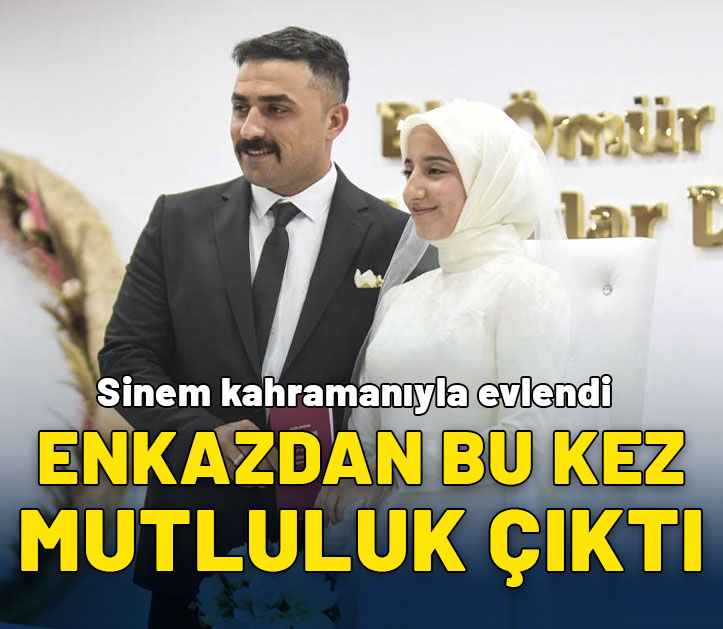 Enkazdan bu kez mutluluk çıktı: Sinem kahramanıyla evlendi