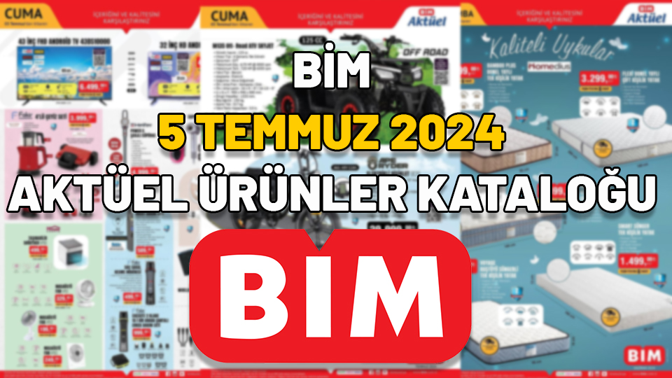 5 Temmuz BİM aktüel ürünler kataloğu yayınlandı: BİM’de bu Cuma Çeyiz seti indirimde!