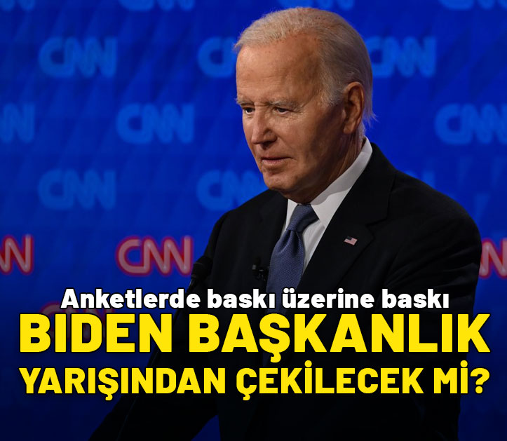 Yetersiz performansı ABD'de gündem olmuştu: Biden başkanlık yarışından çekilecek mi?