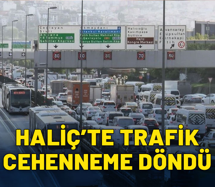 Haliç Köprüsü'nde çalışma başladı! Trafik durma noktasında