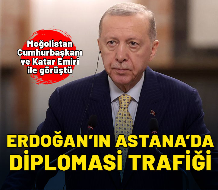 Erdoğan'ın Astana'da diplomasi trafiği