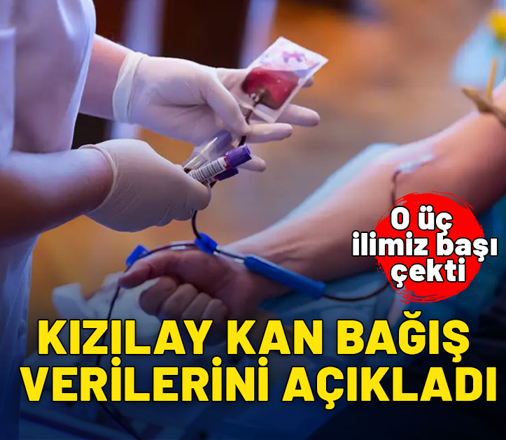 Kızılay kan bağış verilerini açıkladı: O üç ilimiz başı çekti