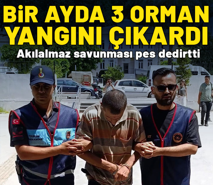 3 orman yangını çıkaran çoban tutuklandı: Savunması pes dedirtti