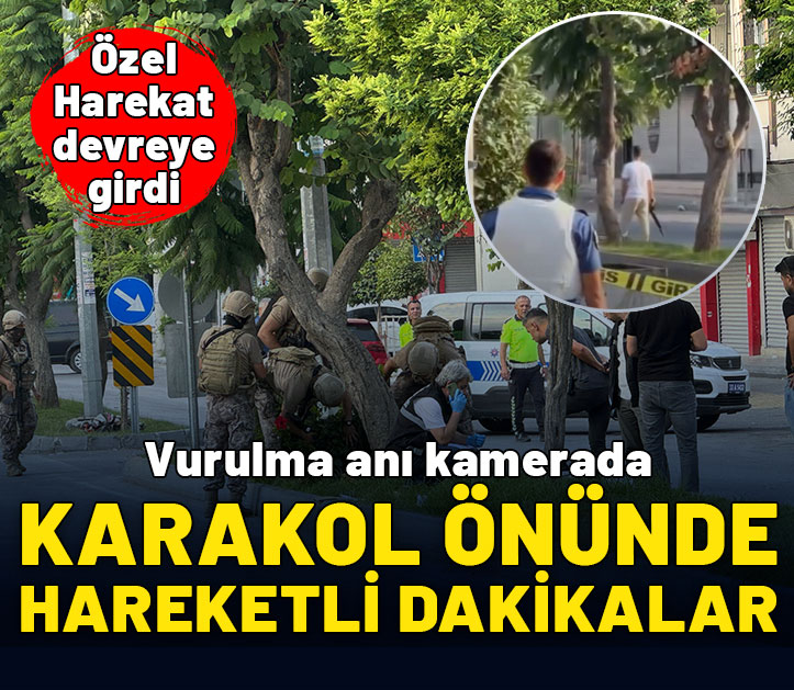 Karakol önünde hareketli dakikalar: Özel harekat devreye girdi