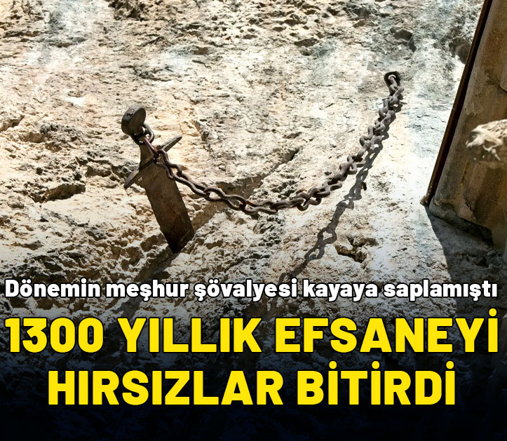 1300 yıllık efsaneyi hırsızlar bitirdi