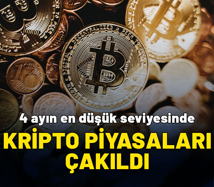 Kripto piyasaları çakıldı! Bitcoin sert düştü, 4 ayın en dip seviyesine geldi