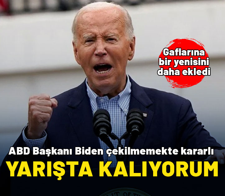 ABD Başkanı Biden çekilmemekte kararlı: Yarışta kalıyorum