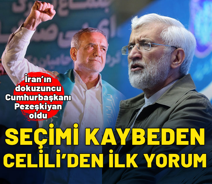 İran'ın 9. Cumhurbaşkanı Pezeşkiyan oldu! Seçimi kaybeden Celili'den ilk yorum