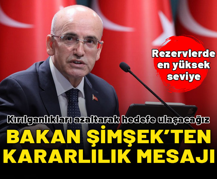 Bakan Şimşek’ten rezerv ve KKM açıklaması