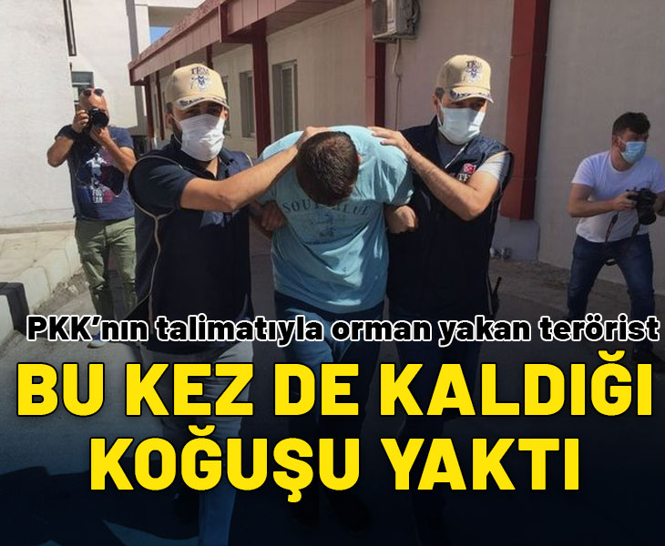 5 ormanı yakan terörist bu kez koğuşu yaktı!