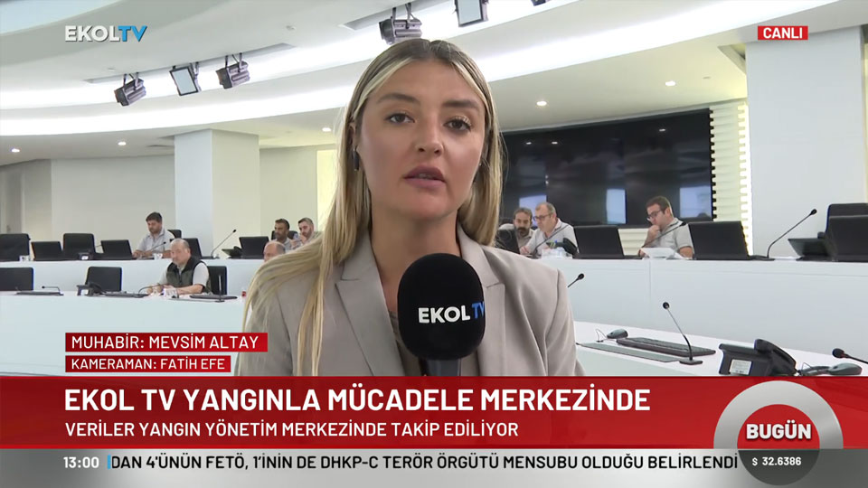 Ekol TV Yangınla Mücadele Merkezi'nde