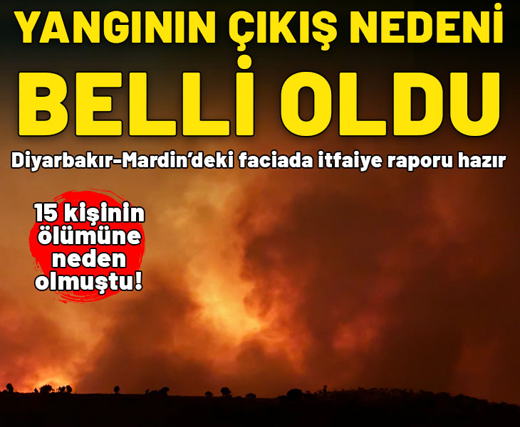 Diyarbakır-Mardin sınırındaki yangının çıkış nedeni belli oldu