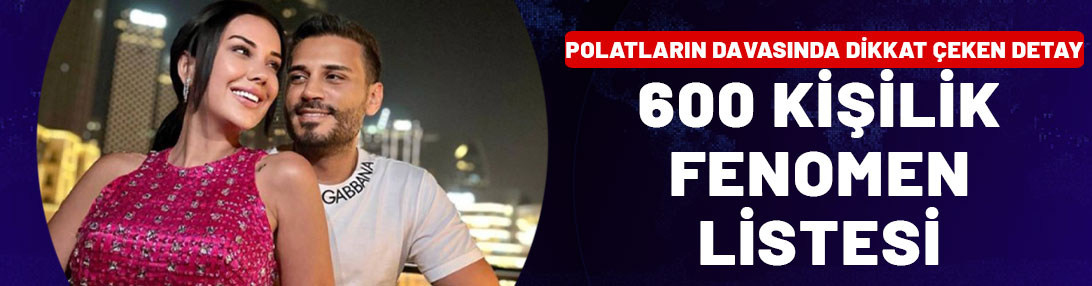 Dilan - Engin Polat davasında dikkat çeken detay:  600 kişilik fenomen listesi