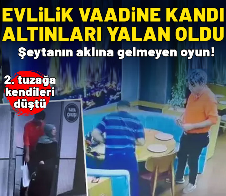 Portakal suyuna ilaç atıp altınları çaldılar! İkinci tuzağa kendileri düştüler