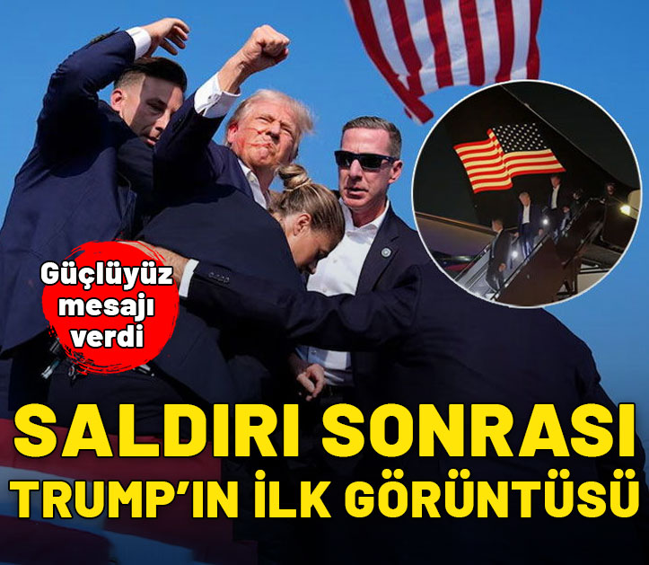 Saldırı sonrası Trump'ın son görüntüsü ortaya çıktı: Güçlüyüz mesajı verdi