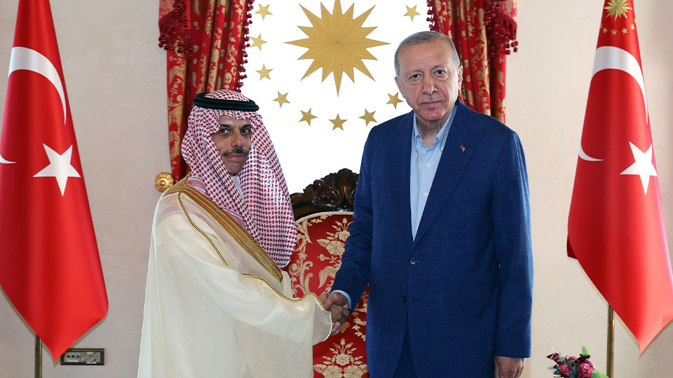 Cumhurbaşkanı Erdoğan, Suudi Arabistan Dışişleri Bakanı ile görüştü