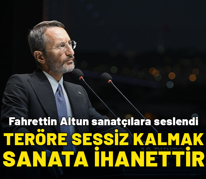 Fahrettin Altun ‘TRT 12 Punto Ödül Töreni’nde konuştu: Teröre sessiz kalmak sanata ihanettir