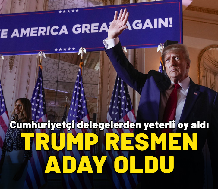 ABD'de Cumhuriyetçi Parti adayının Trump olduğunu açıkladı