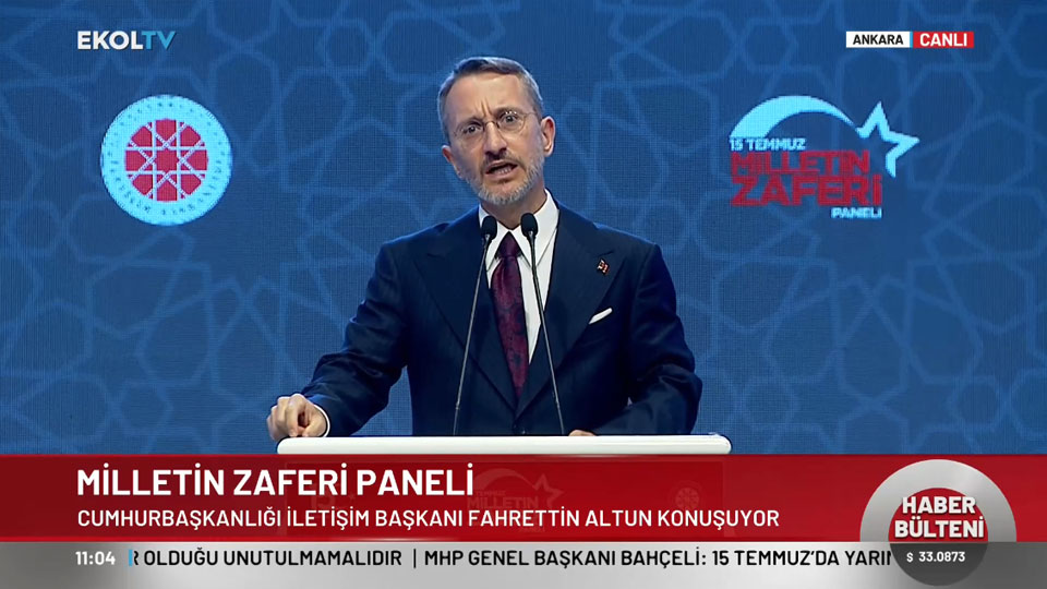 Fahrettin Altun: Millet devletine sahip çıktı