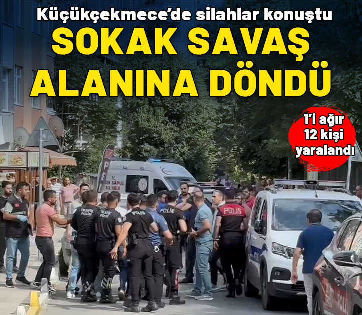 Küçükçekmece'de silahlı çatışma! 1'i ağır 12 kişinin yaralandığı olayın detaylarına Ekol TV ulaştı