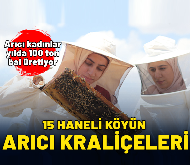 15 haneli köyün arıcı kadınları, yılda 100 ton bal üretiyor