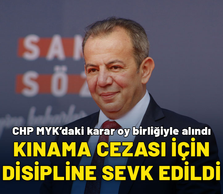 CHP'li Tanju Özcan kınama cezası talebiyle disipline sevk edildi