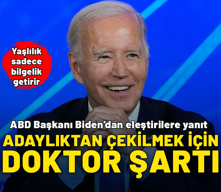 Biden'dan adaylıktan çekilmek için 'doktor' şartı