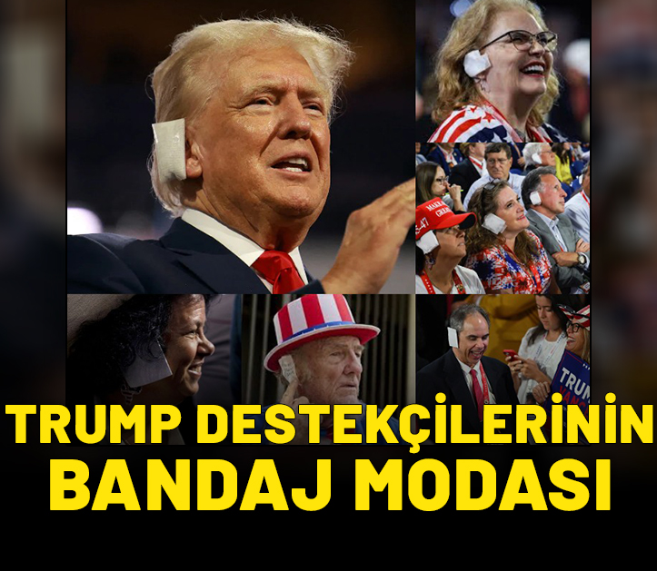 Trump destekçilerinin bandaj modası: Yüzde 100 onunla birlikteyiz