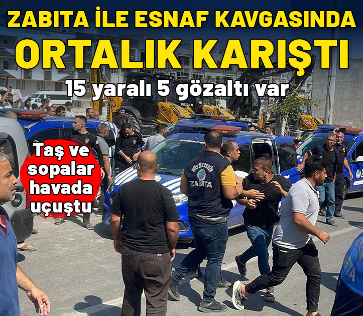 Şanlıurfa'da zabıta ve esnaf birbirine girdi: 15 yaralı