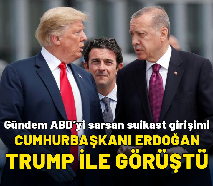 Cumhurbaşkanı Erdoğan, Donald Trump ile görüştü