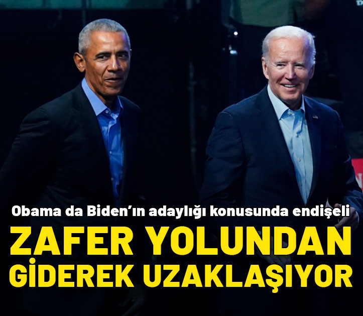 Eski başkan Obama da Biden'ın adaylığından endişeli