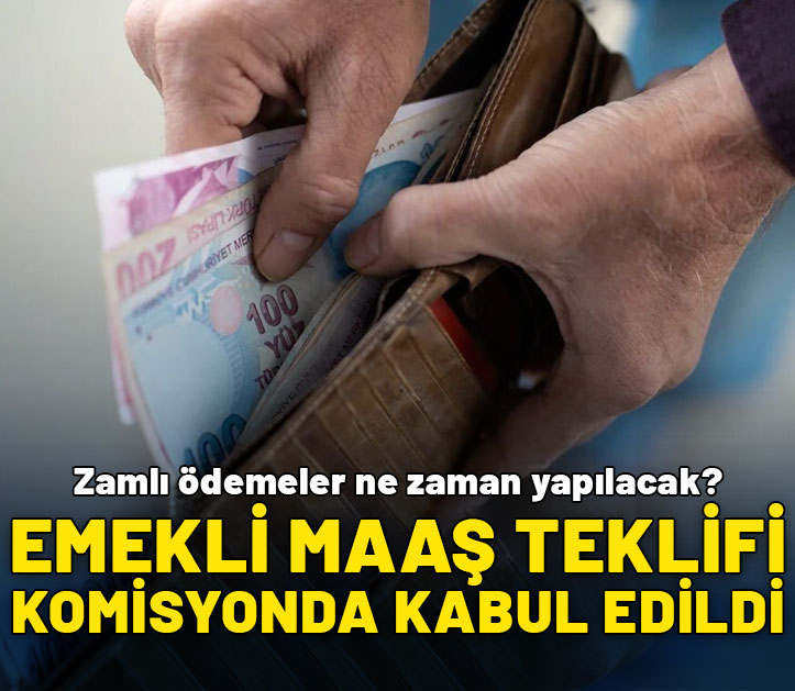 En düşük emekli aylığı artıyor: Komisyonda kabul edildi