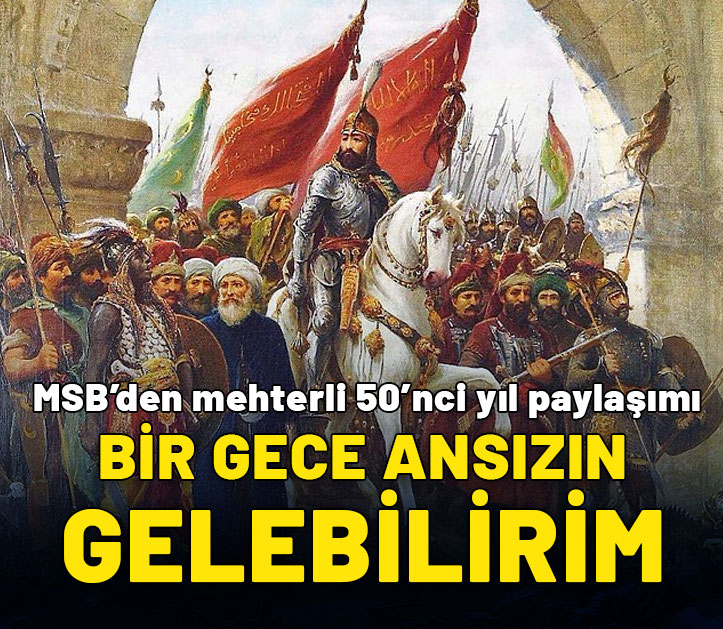 MSB'den mehterli KKTC paylaşımı! 50 gemiyle gövde gösterisi