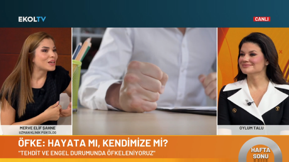 Öfke: Hayata mı, kendimize mi? Uzman psikolog Ekol TV'de açıkladı