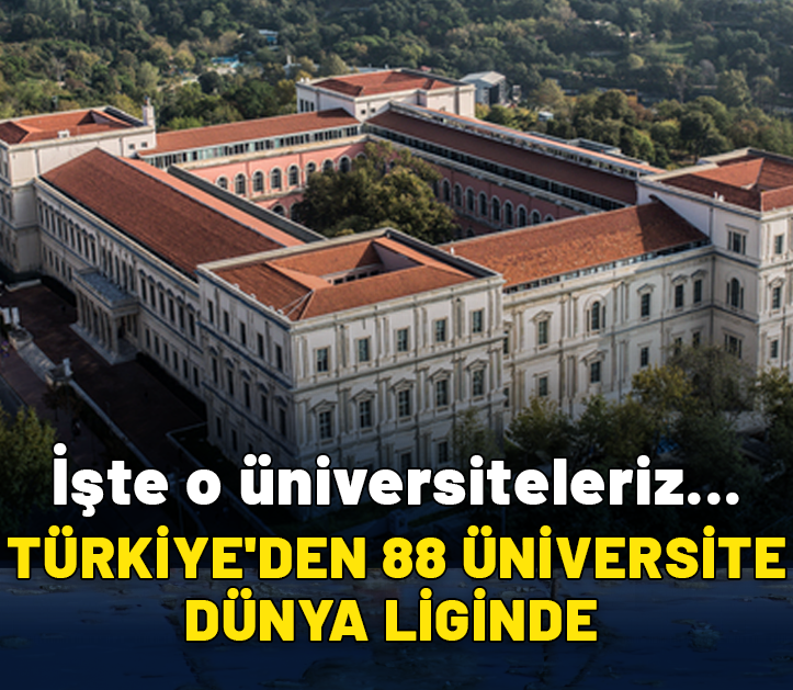 Türkiye'den 88 üniversite dünya bilim sıralamasında yer aldı