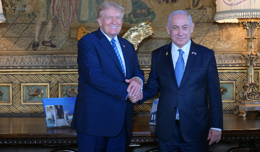 Trump, Netanyahu ve eşini kapıda karşıladı: Sizi özledik