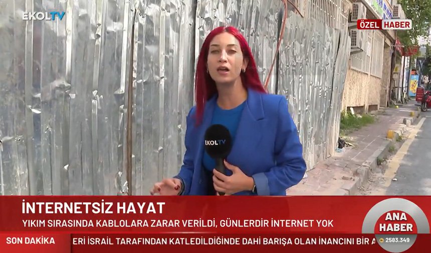 İstanbul'da internetsiz mahallede yaşam durdu