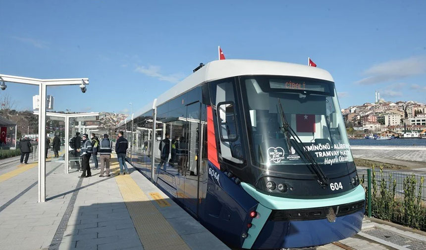 Eminönü-Alibeyköy Tramvay Hattı'nın bir bölümünde seferler yapılamıyor