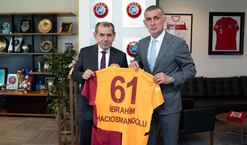 Galatasaray'dan TFF Başkanı Hacıosmanoğlu'na ziyaret